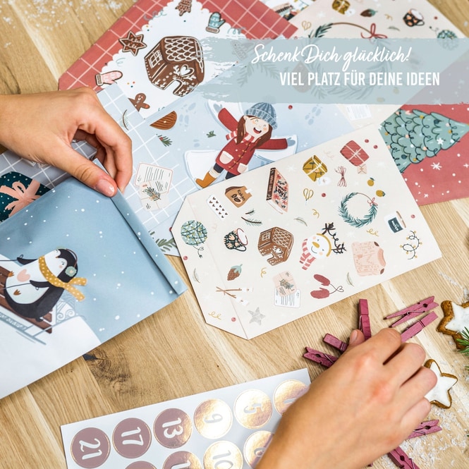 Adventskalender-Bastelset - Weihnachten
