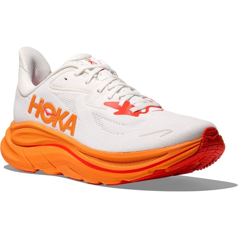 Hoka W Bondi 9 Wide Frost/Orange Zest