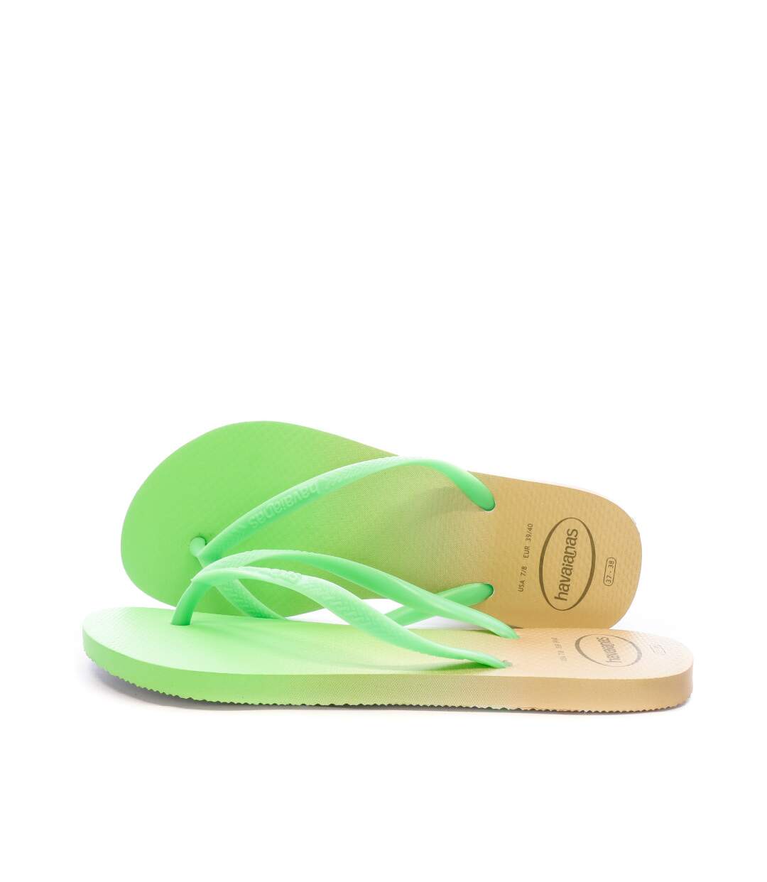 Tongs Orange/Vert Femme Havaianas Slim Lux Sw Gradient