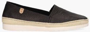 Verbenas Noa Nucleo leren espadrilles zwart