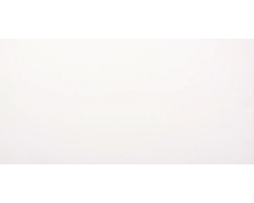 Wandtegel van steengoed, kristalwit glanzend, gemaakt in Duitsland, 30 x 60 x 0,8 cm