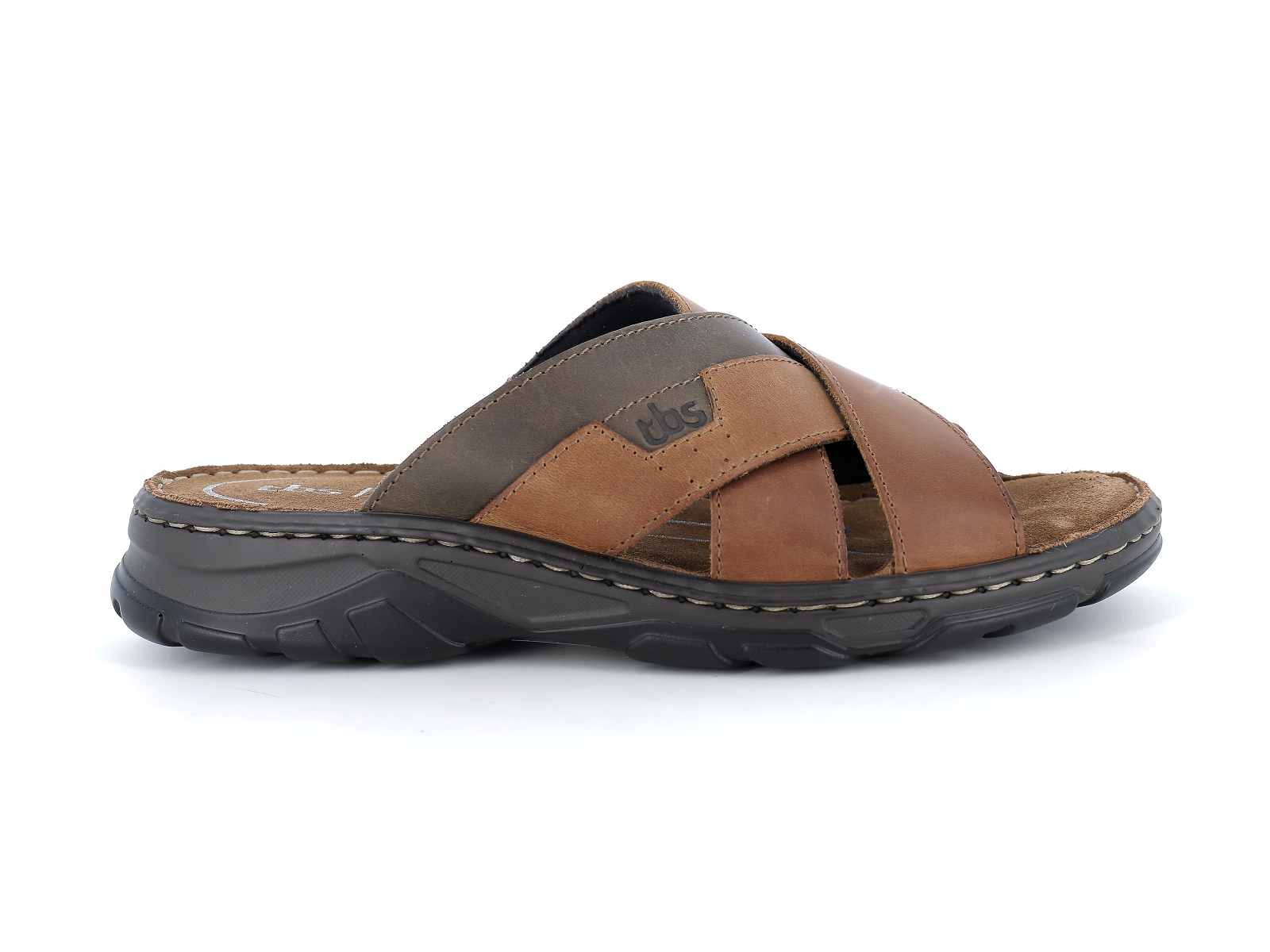 Tbs-JACQUIE Cuir Multi-Marron