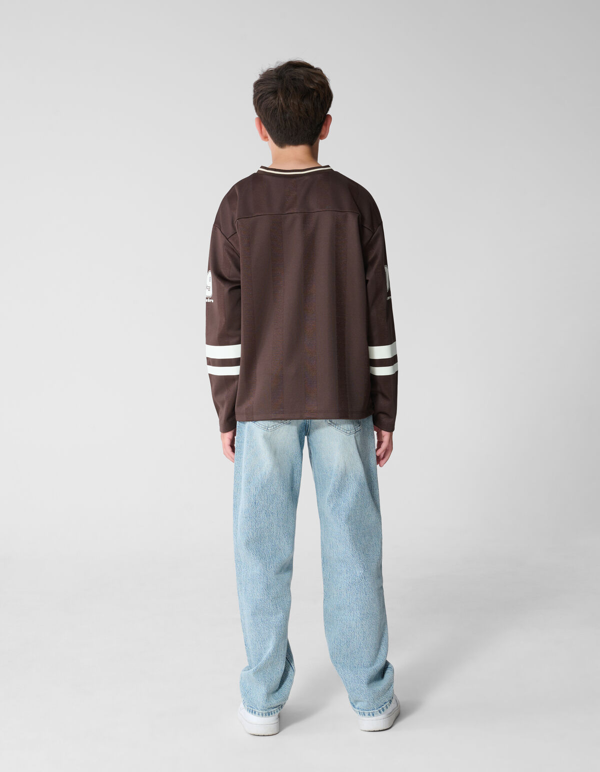 Sport Artwork Longsleeve Donkerbruin