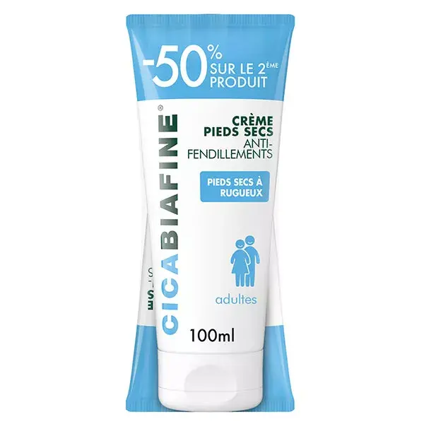 Biafine Cicabiafine Creme para Pés Secos Anti-Rachaduras - Pacote com 2 x 100ml