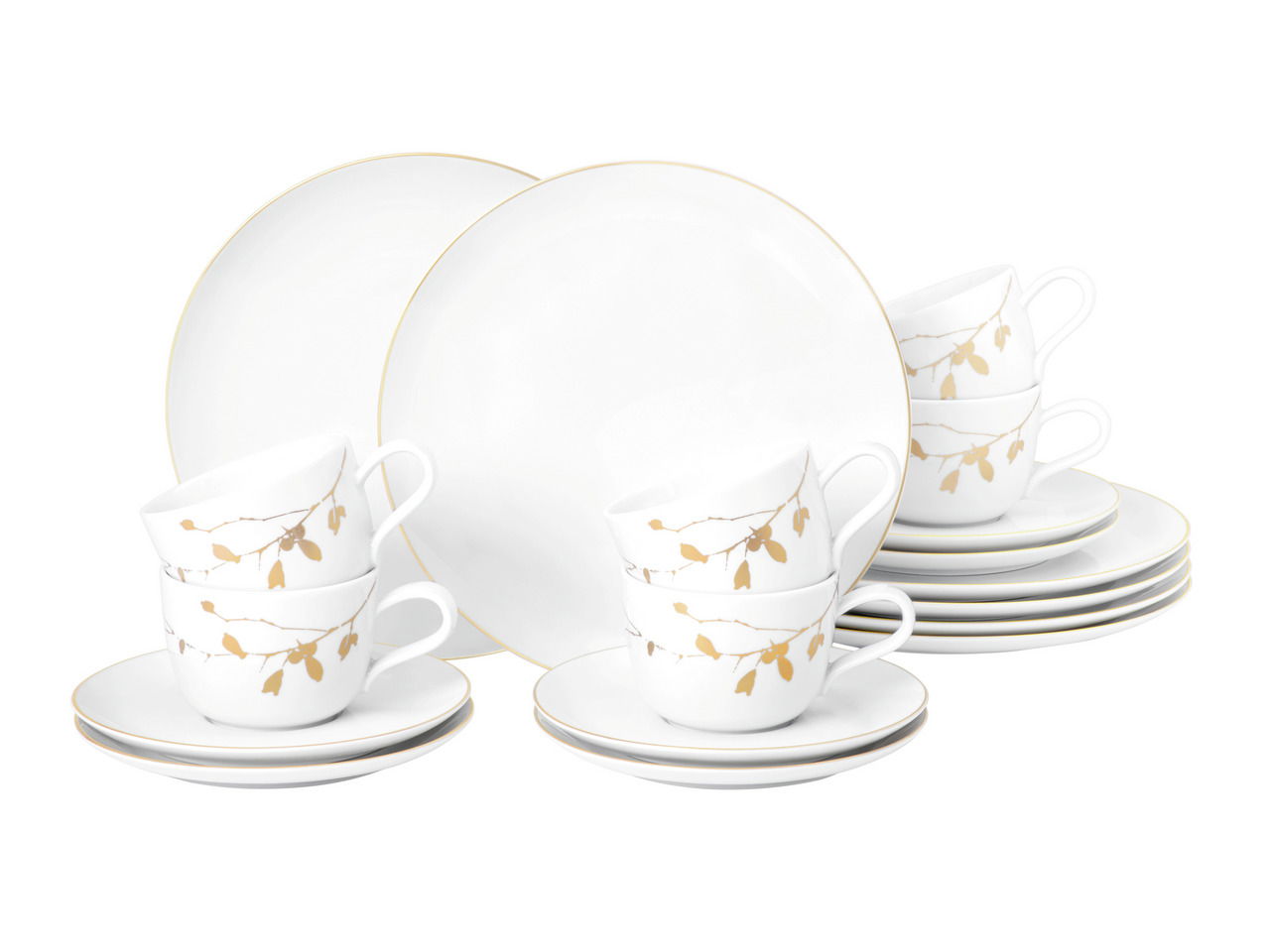 Seltmann Weiden Kaffeeservice 18-tlg. LIBERTY GOLDEN ROSE