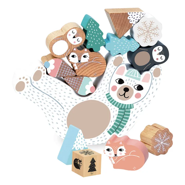 Vilac Jeu d'équilibre Eddy bear en bois - Michelle Carlslund