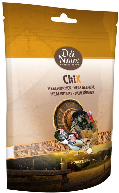 Deli Nature - Chix Meelwormen - 10 x 200 gr - Voordeelverpakking