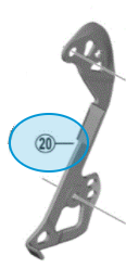 Shimano RD-RX812 Inderplade