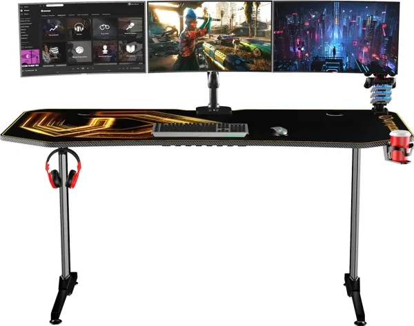 Biurko Ultradesk Frag Złote 160 cmx75 cm