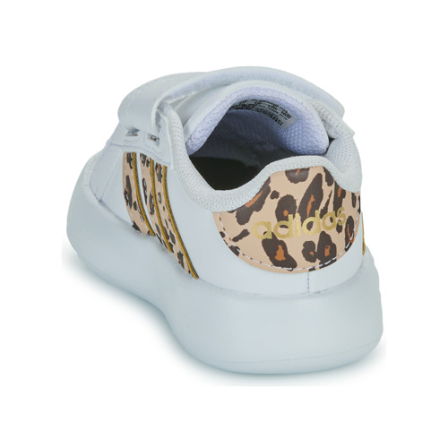 Adidas Sportswear - GRAND COURT 2.0 CF I - Blanc / Léaopard