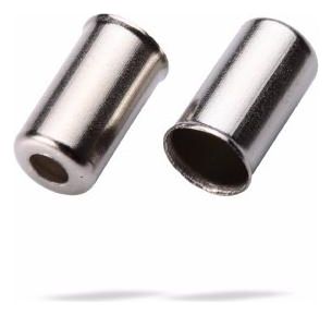 Lot de 150 Butées de Gaine BBB CableEnd Workshop en Cuivre 5mm Argent
