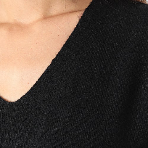Pull Col V Femme Juca 2 Noir