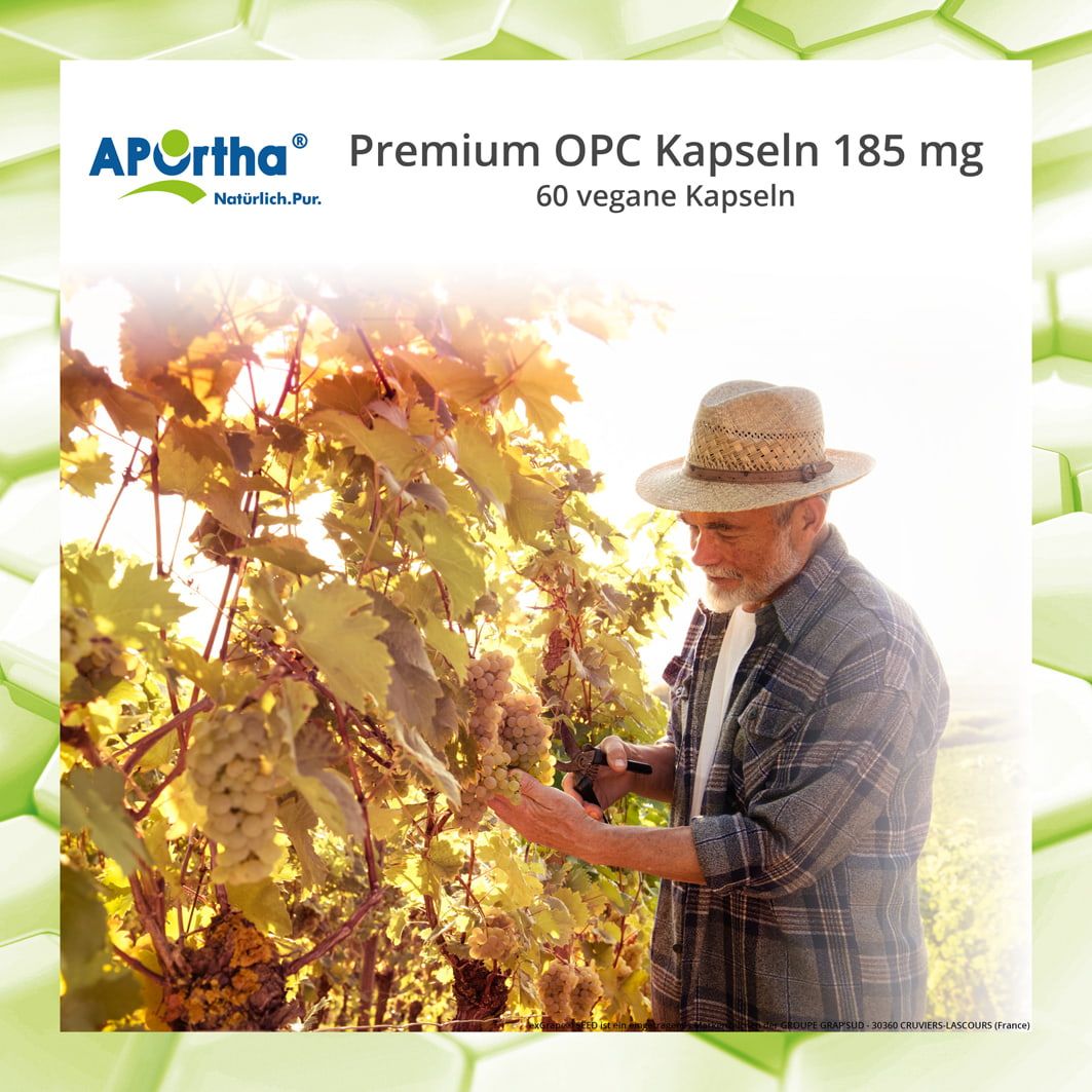 APOrtha® Premium OPC Traubenkernextrakt-Kapseln 185 mg