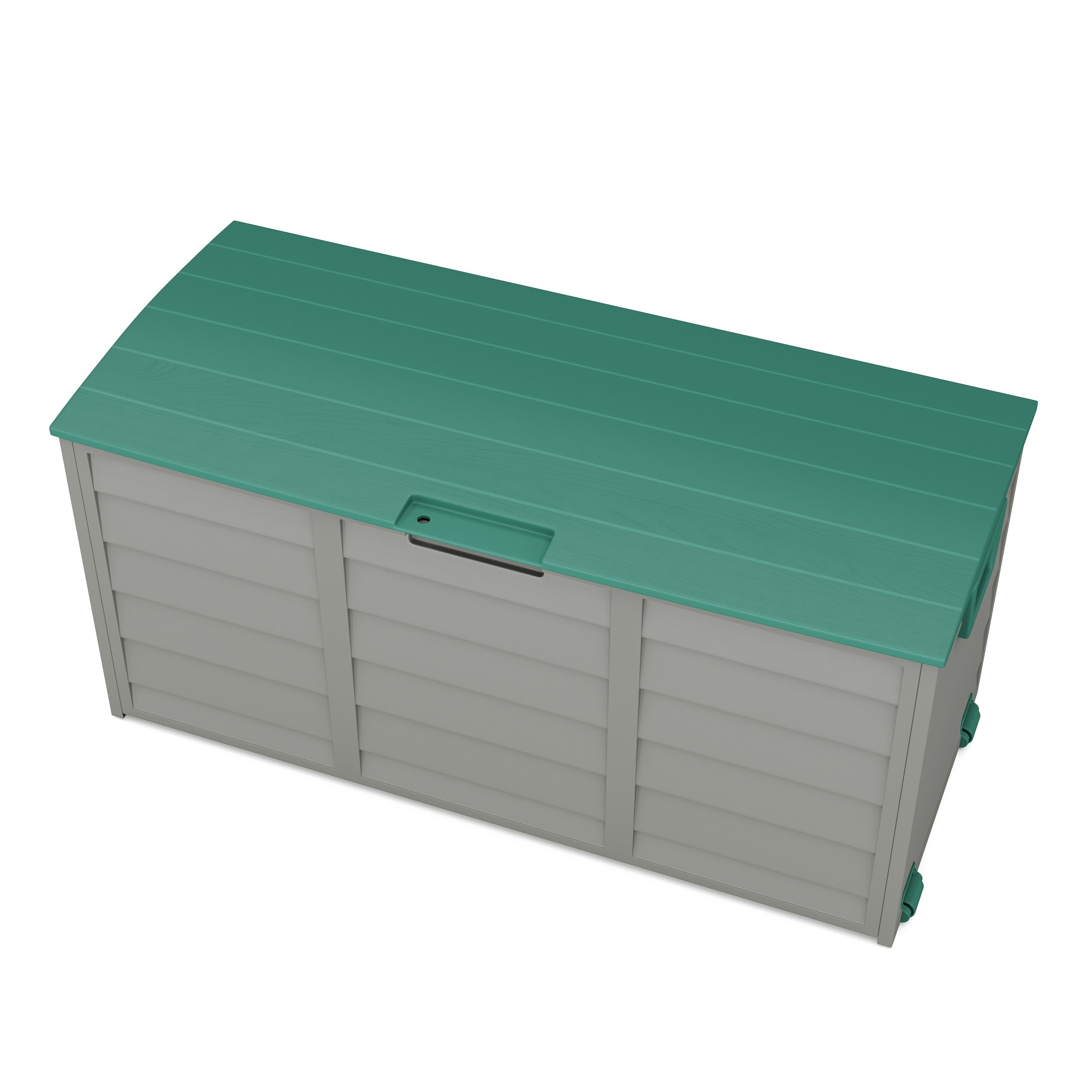 Kissenbox Gartenbox grün/grau