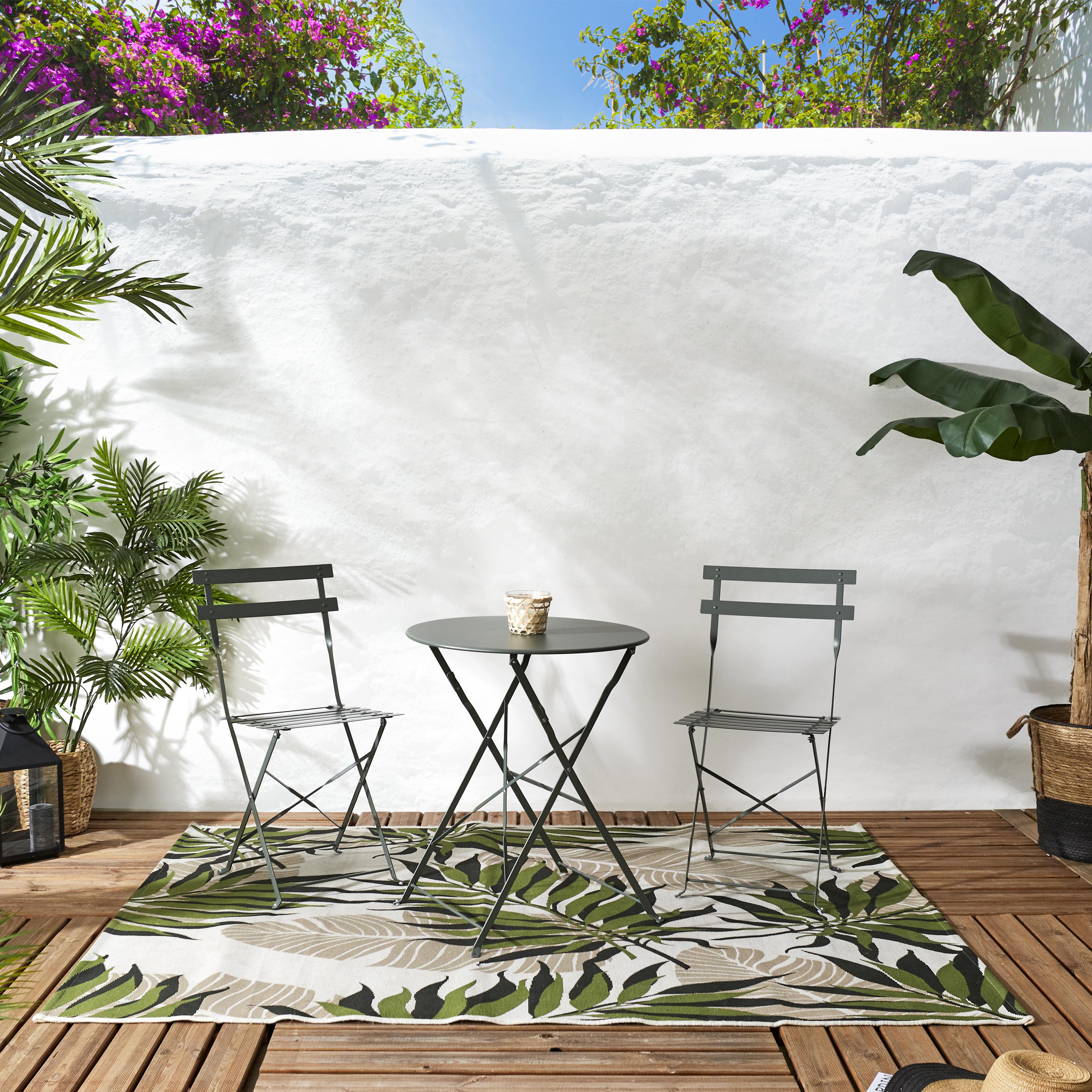 TABLE RONDE PLIANTE CAMARGUE GRIS