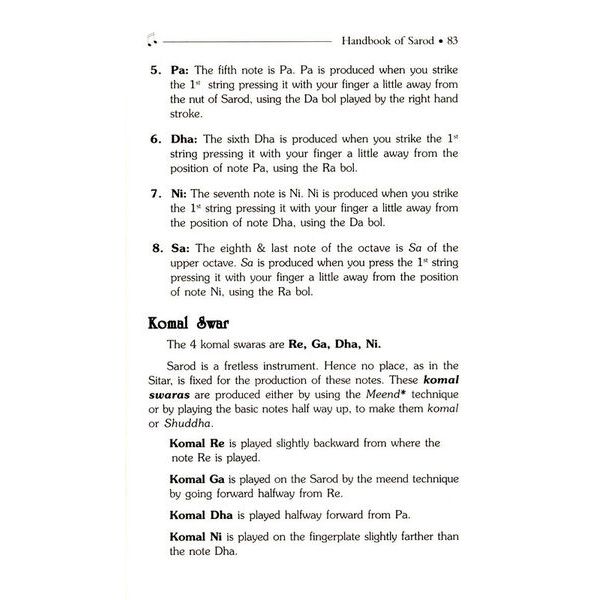 Pankaj Publications Handbook of Sarod