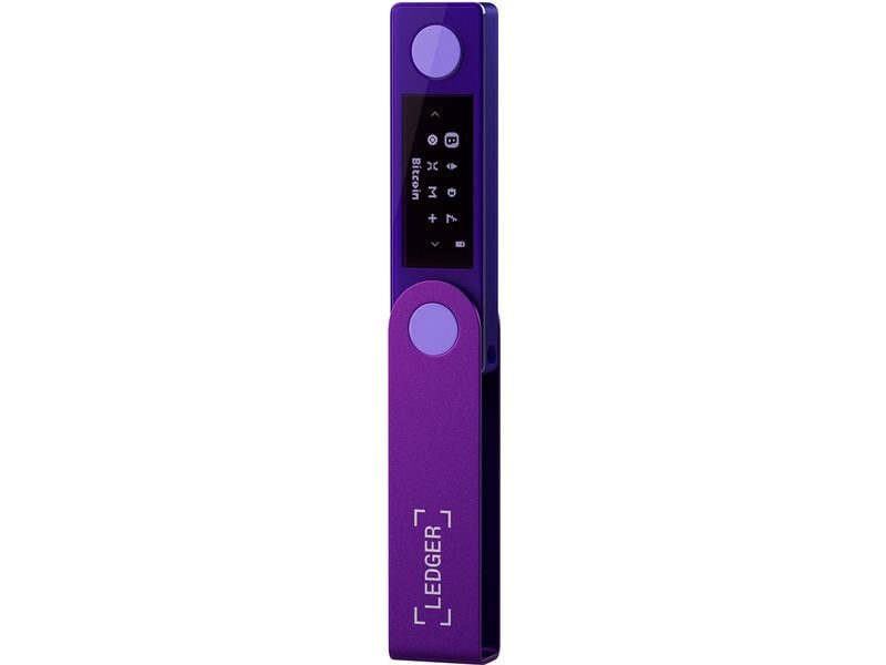 Ledger Nano X Amethyst Purple Crypto-Hardware-Wallet mit Bluetooth zum Kaufen, Verwalten und Vermehren digitaler Vermögenswerte