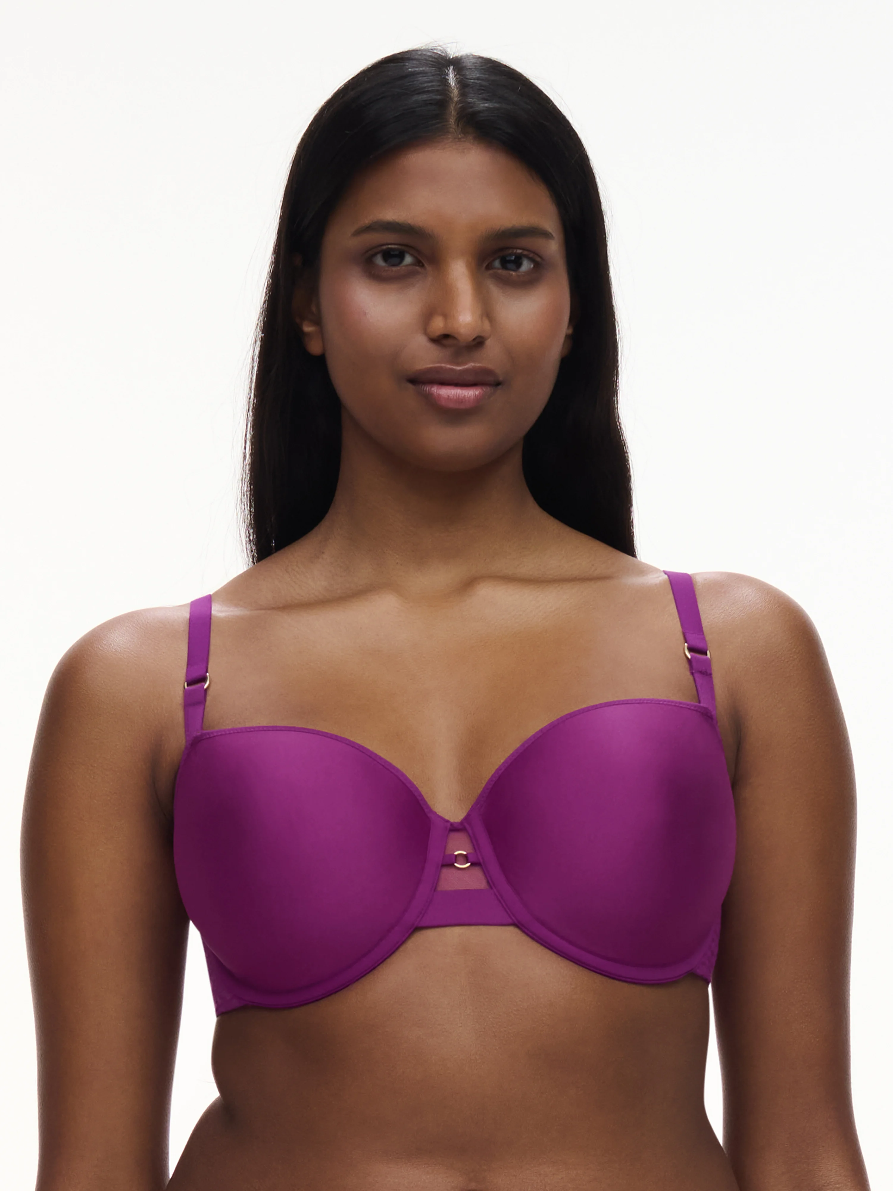MONOGRAM - Soutien-gorge corbeille mémoire de forme broderie | Violet
