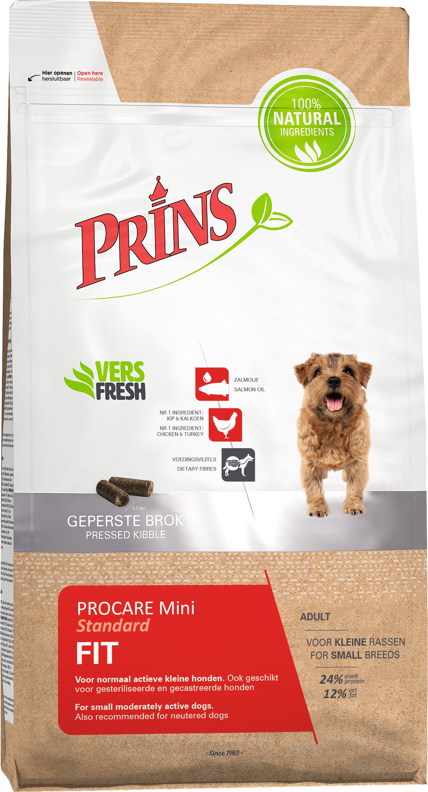 Prins hondenvoer ProCare Mini Standard Fit gevogelte 3 kg