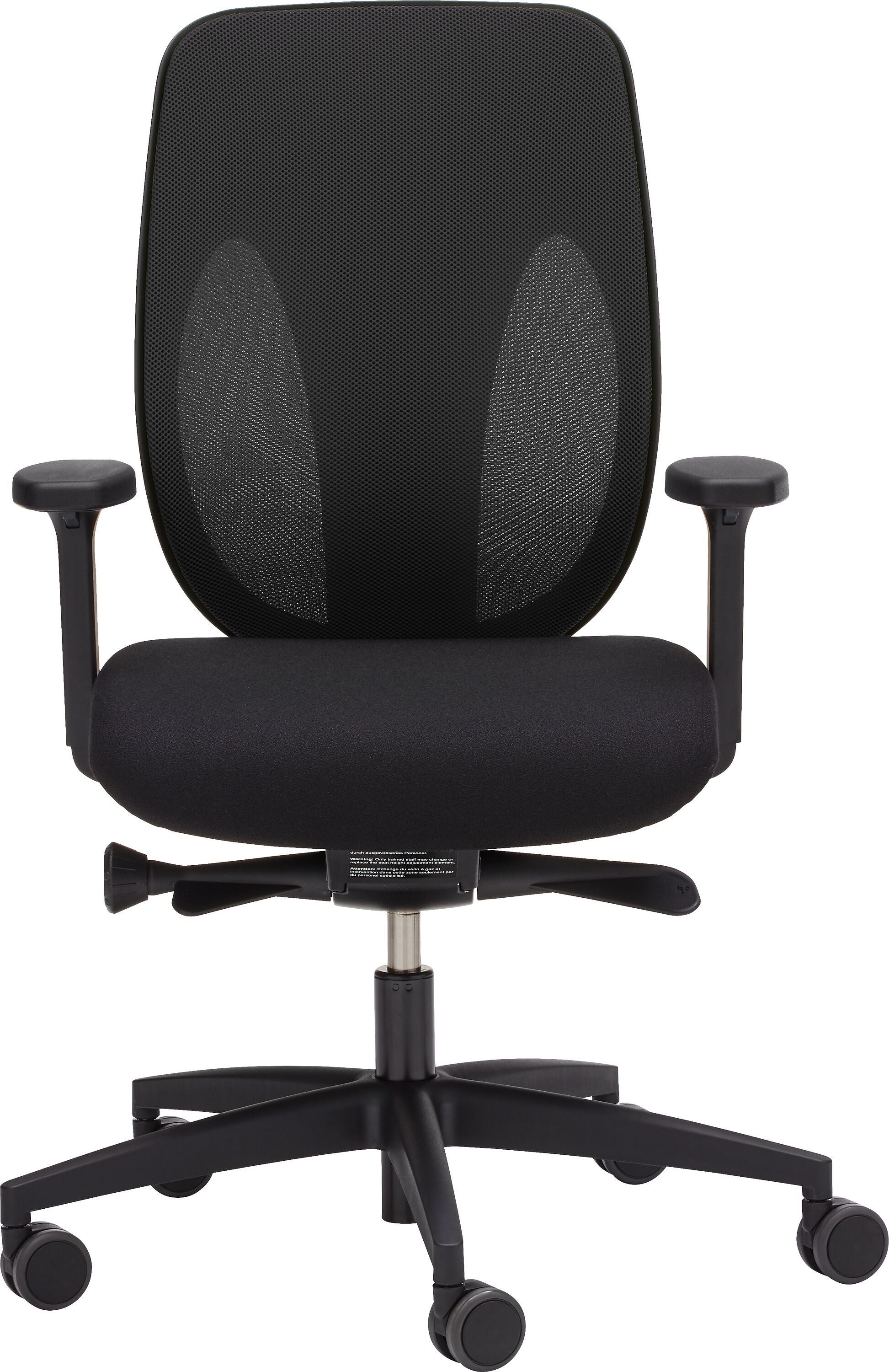 Giroflex 353 Netzrücken Bürostuhl - Schwarz / B: 69.0 cm x T: 70.0 cm x H: 114.0 cm