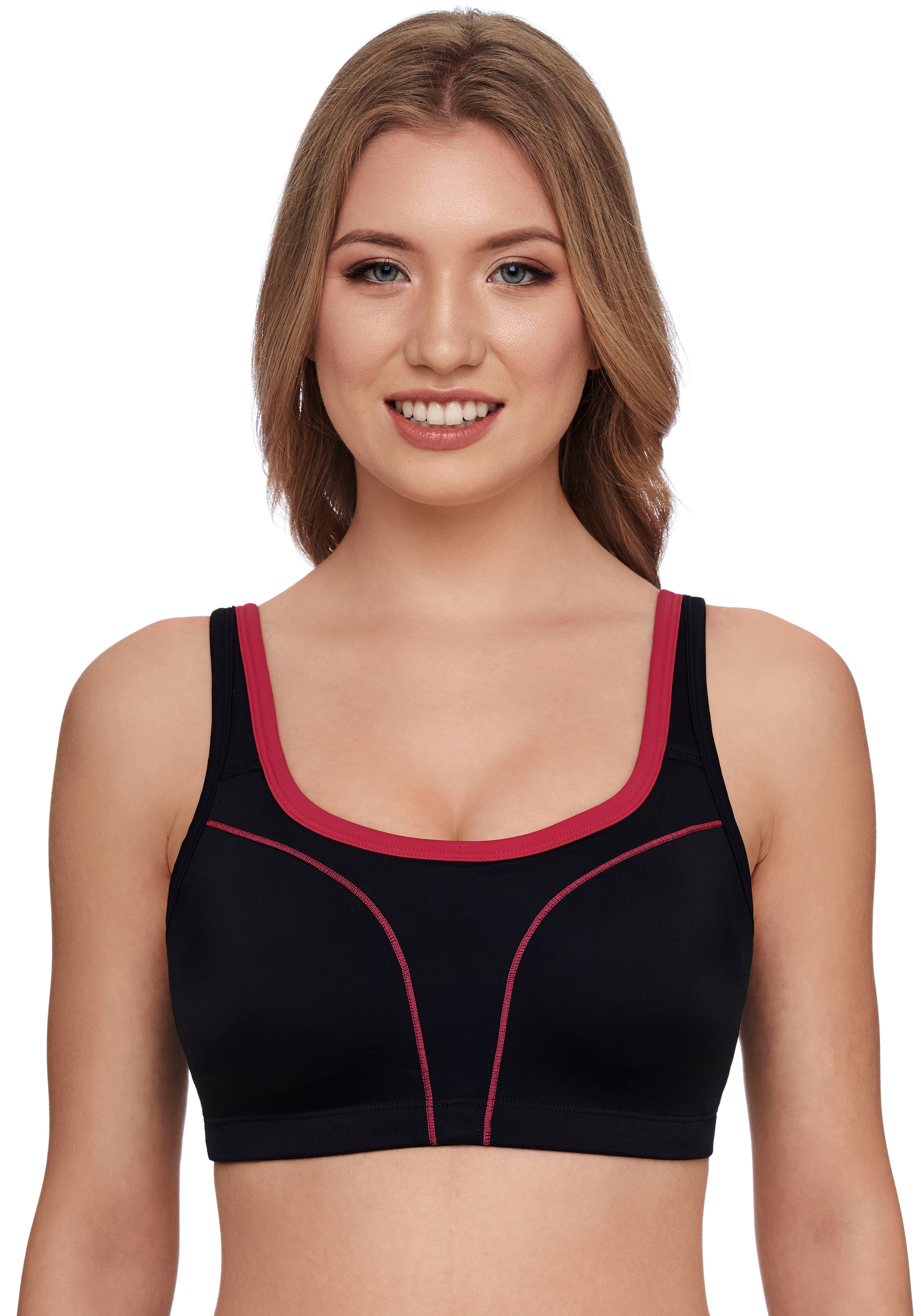 Susa Sport-BH »Move high«, nahtlos vorgeformte Cups, Microfaser, elastisch