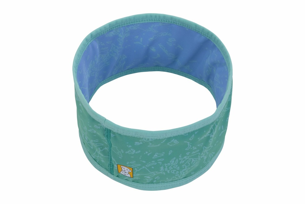 Guêtre de cou de refroidissement swamp cooler™ rêversible avec une couverture upf 50+. Couleur: pourpre/sarcelle, taille: m