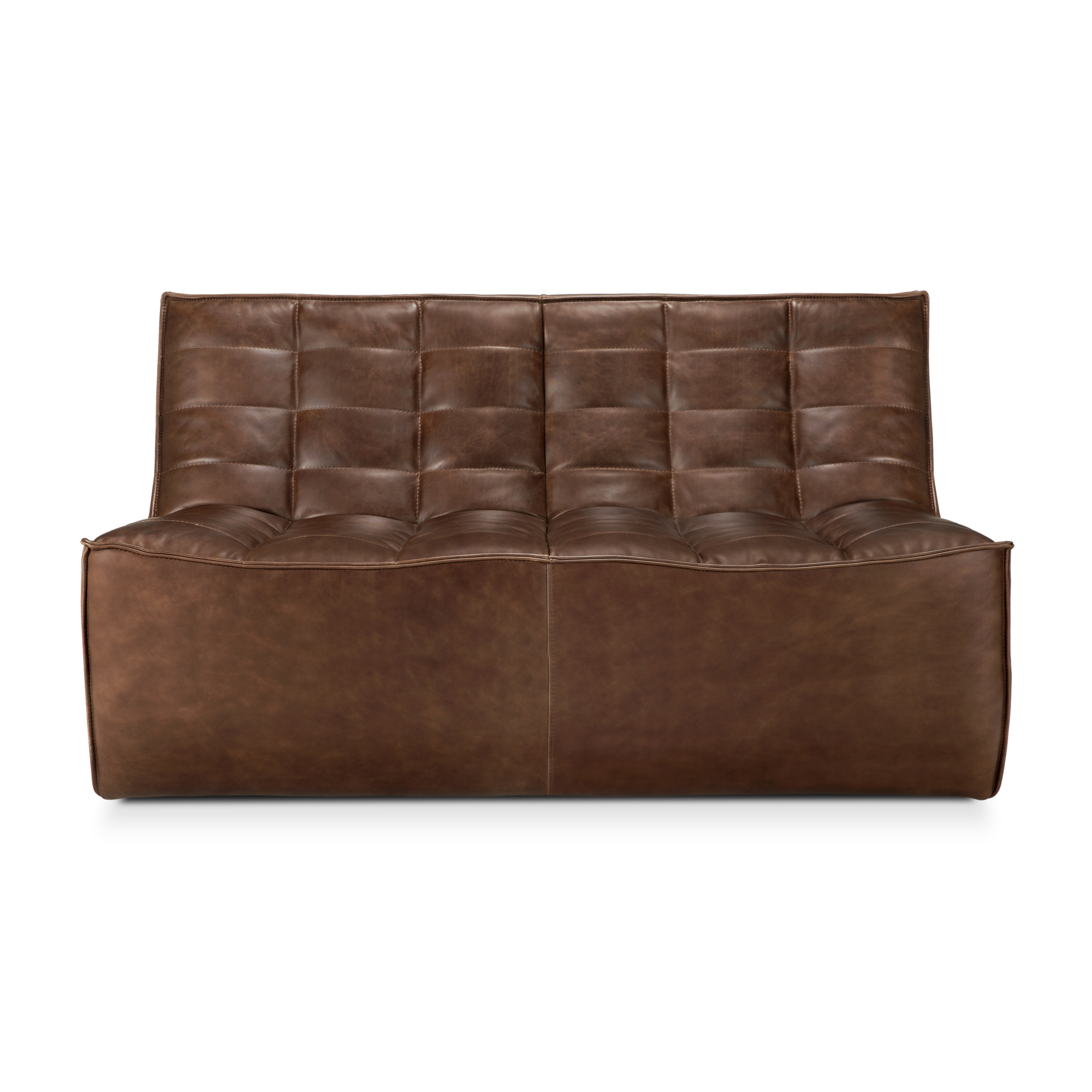 Modulaire bank N701 - chestnut - 2 seats