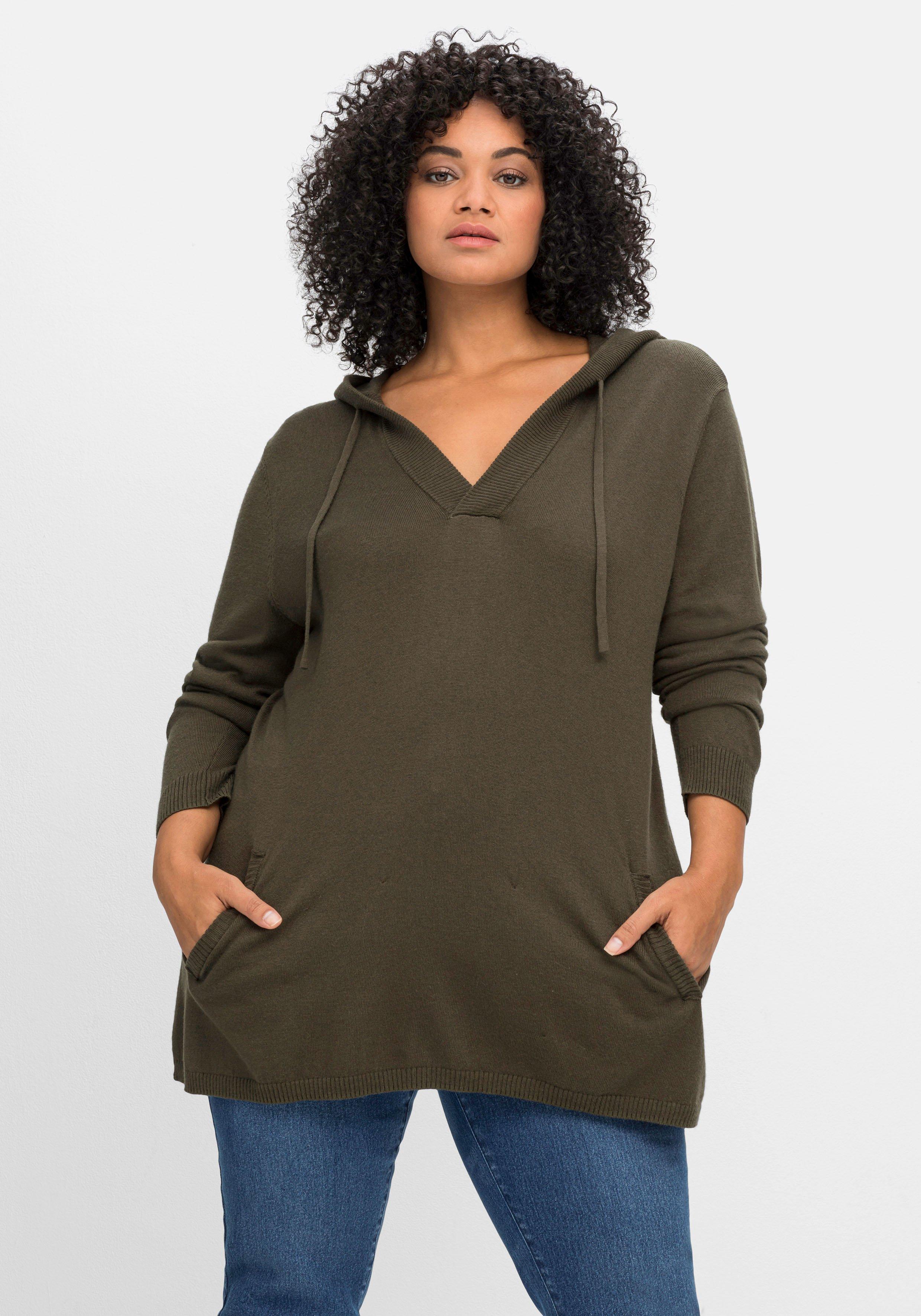 Pullover mit Kaschmir und leichter A-Linie