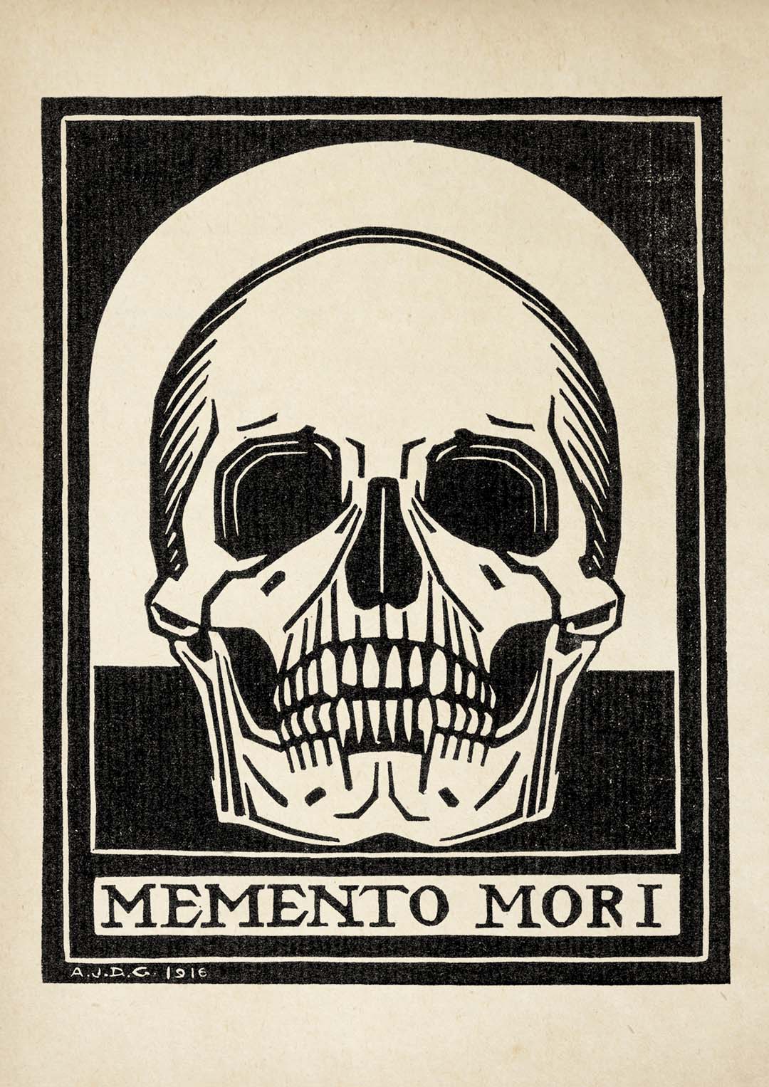 Antiker Memento Mori Schädel