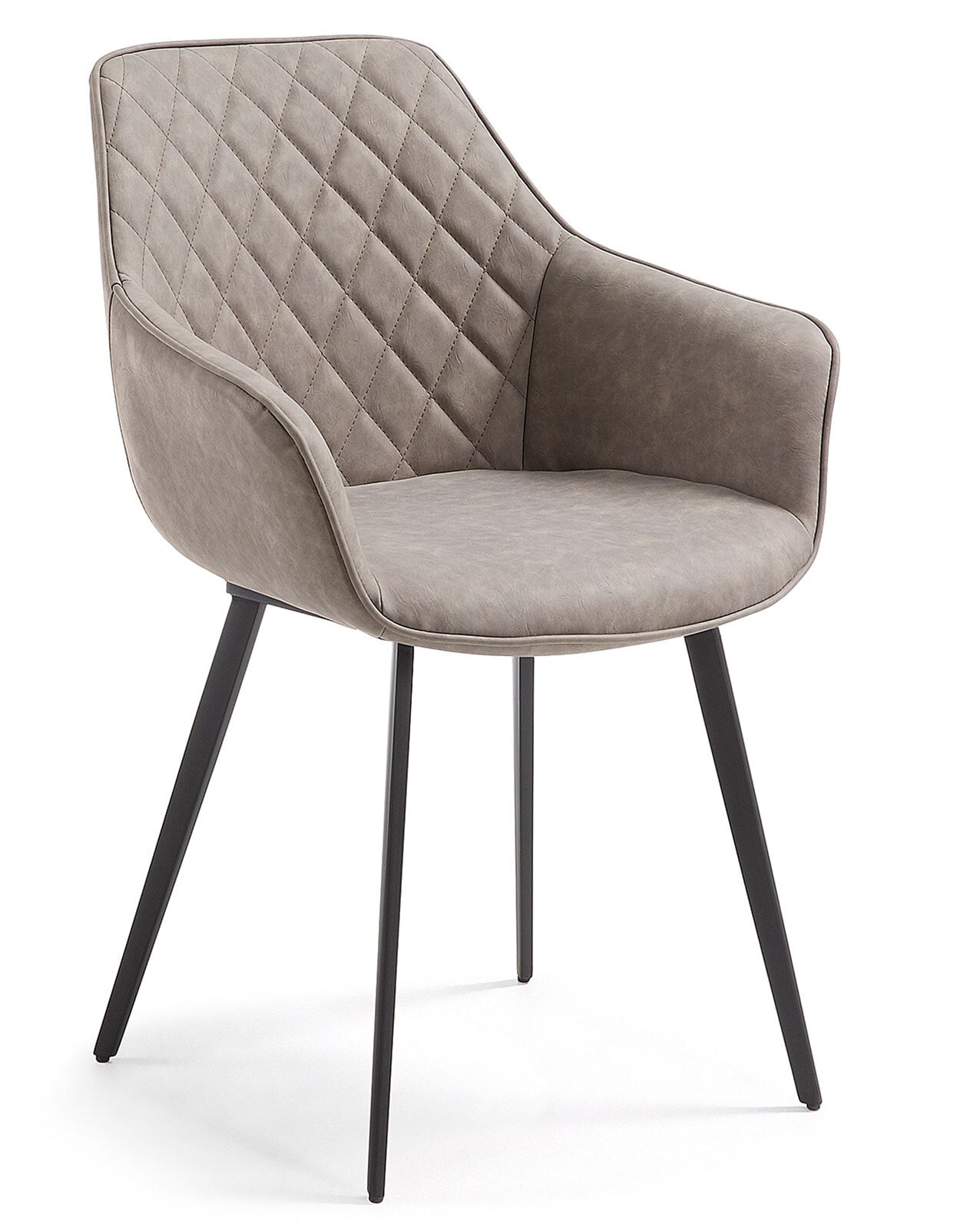 Kave Home Esszimmerstuhl AMIRA 2er Set hellgrau