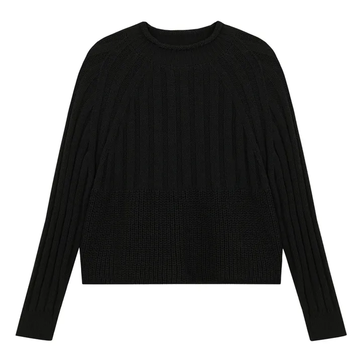 Cordera Pull Ribbed | Noir