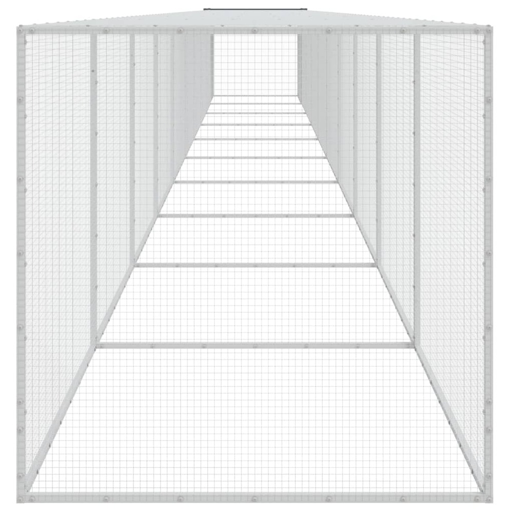 Poulailler avec toit anthracite 1003x98x90 cm acier galvanisé