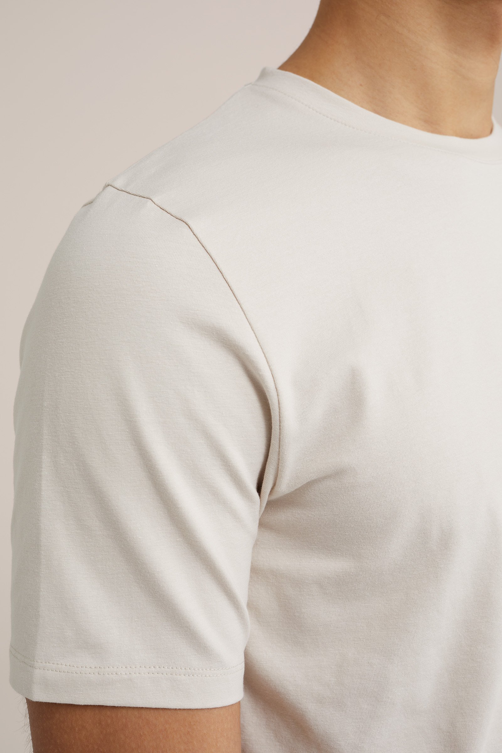 T-shirt WE Fashion Gebroken wit
