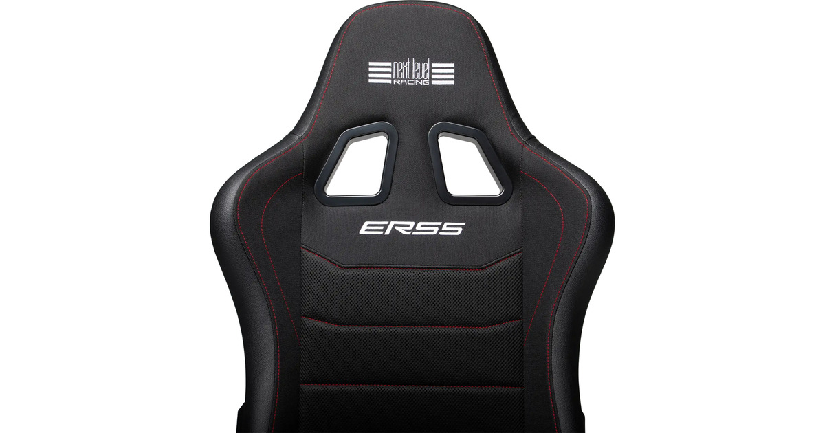 Next Level RacingERS5 Elite Reclining Seat - Fabric & Simaero mesh edition racestoel  (Zwart)
