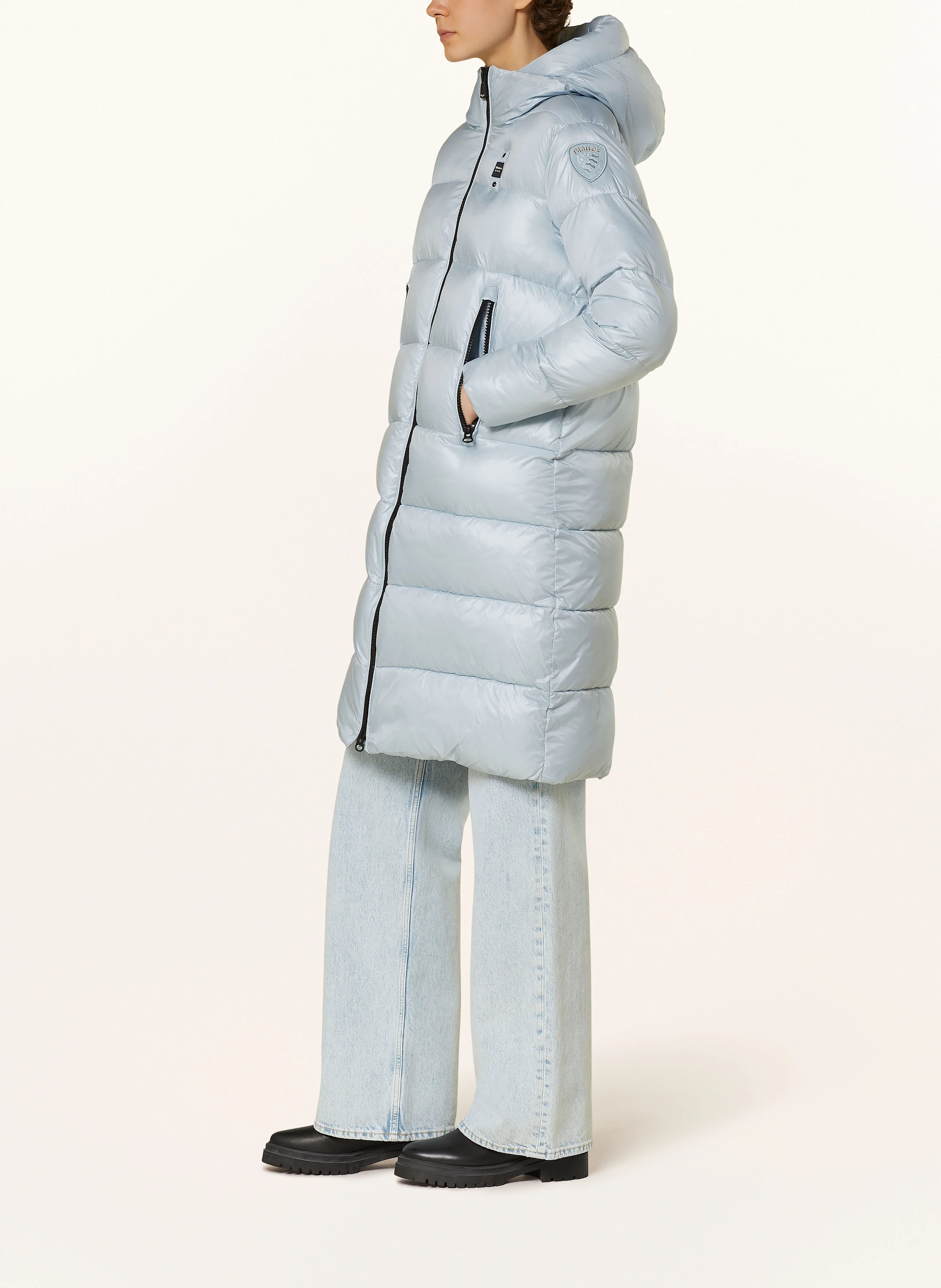 Blauer Steppmantel MARTHA