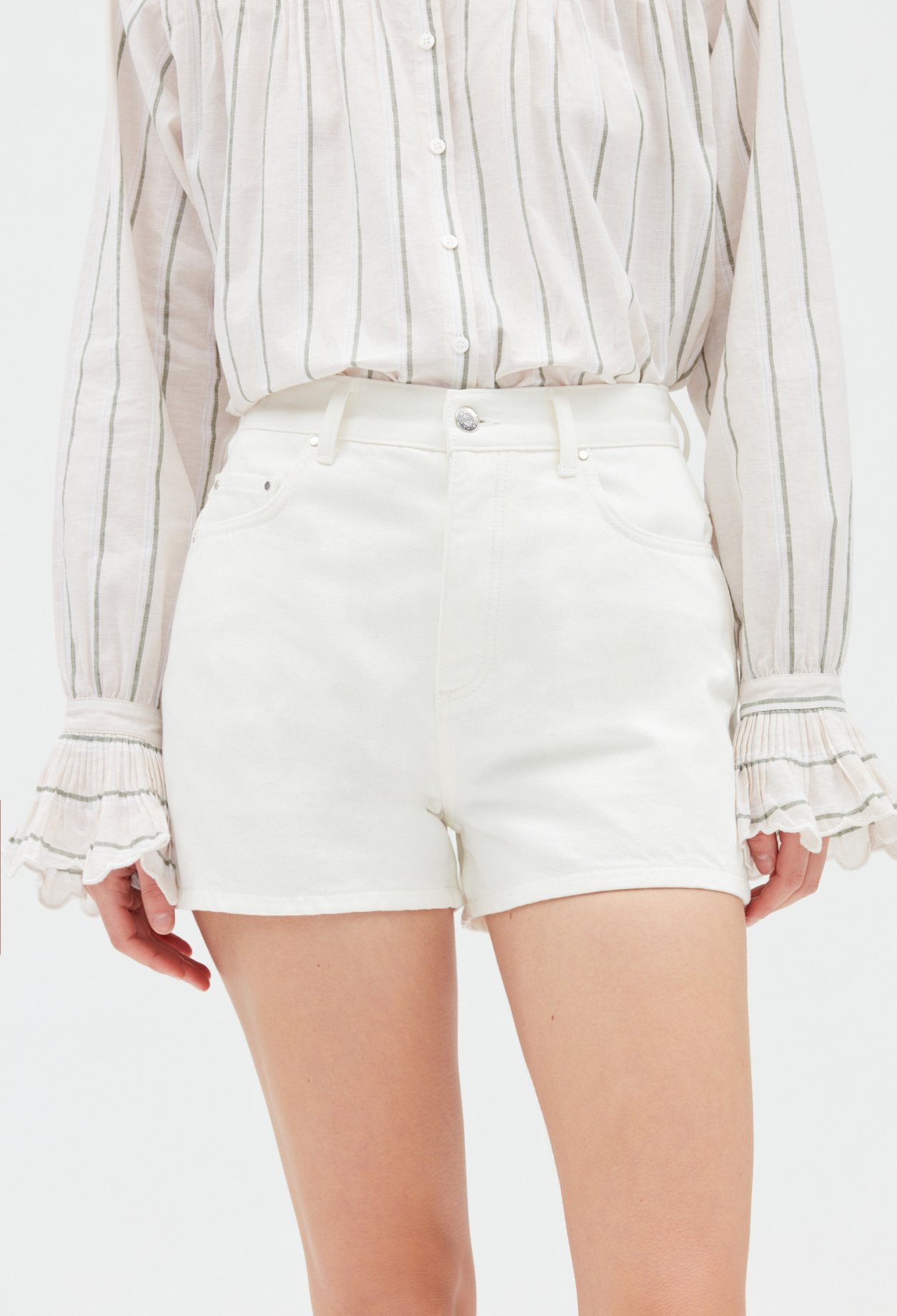 Short jean ecru