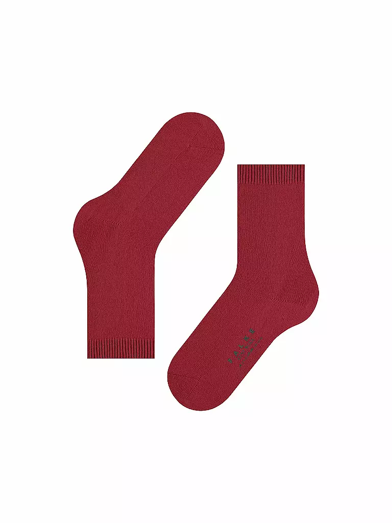 FALKE Socken COSY WOOL scarlet rot