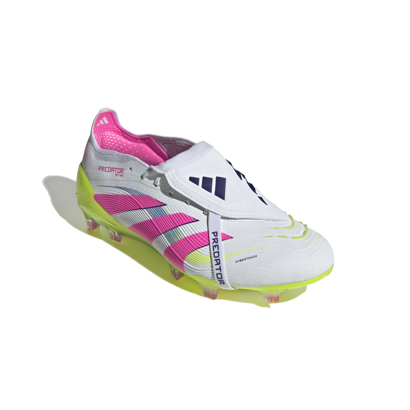 Adidas Predator Elite FT Gras Voetbalschoenen (FG) Wit Roze Neongeel
