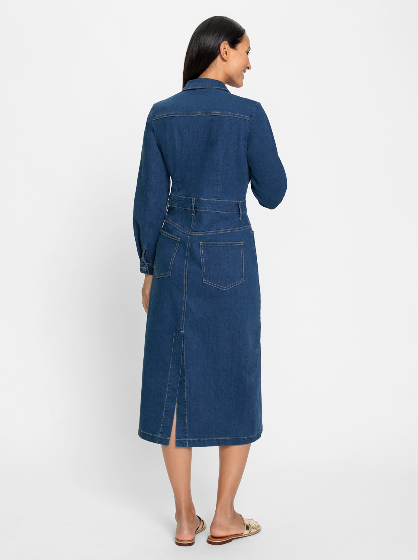 heine Jeanskleid »Jeans-Kleid« aufgesetzte Taschen