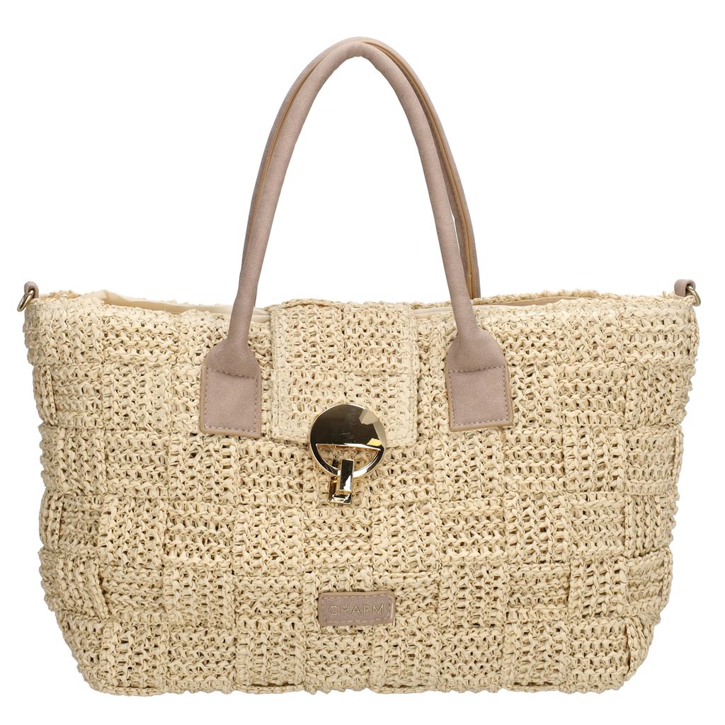 Charm London Margate Handtas Licht Natuur