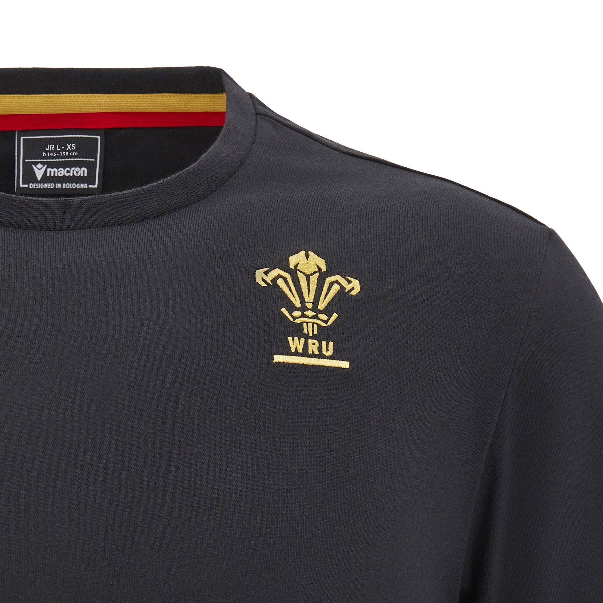 Macron Wales Rugby Union T Shirt 2024 Juniors