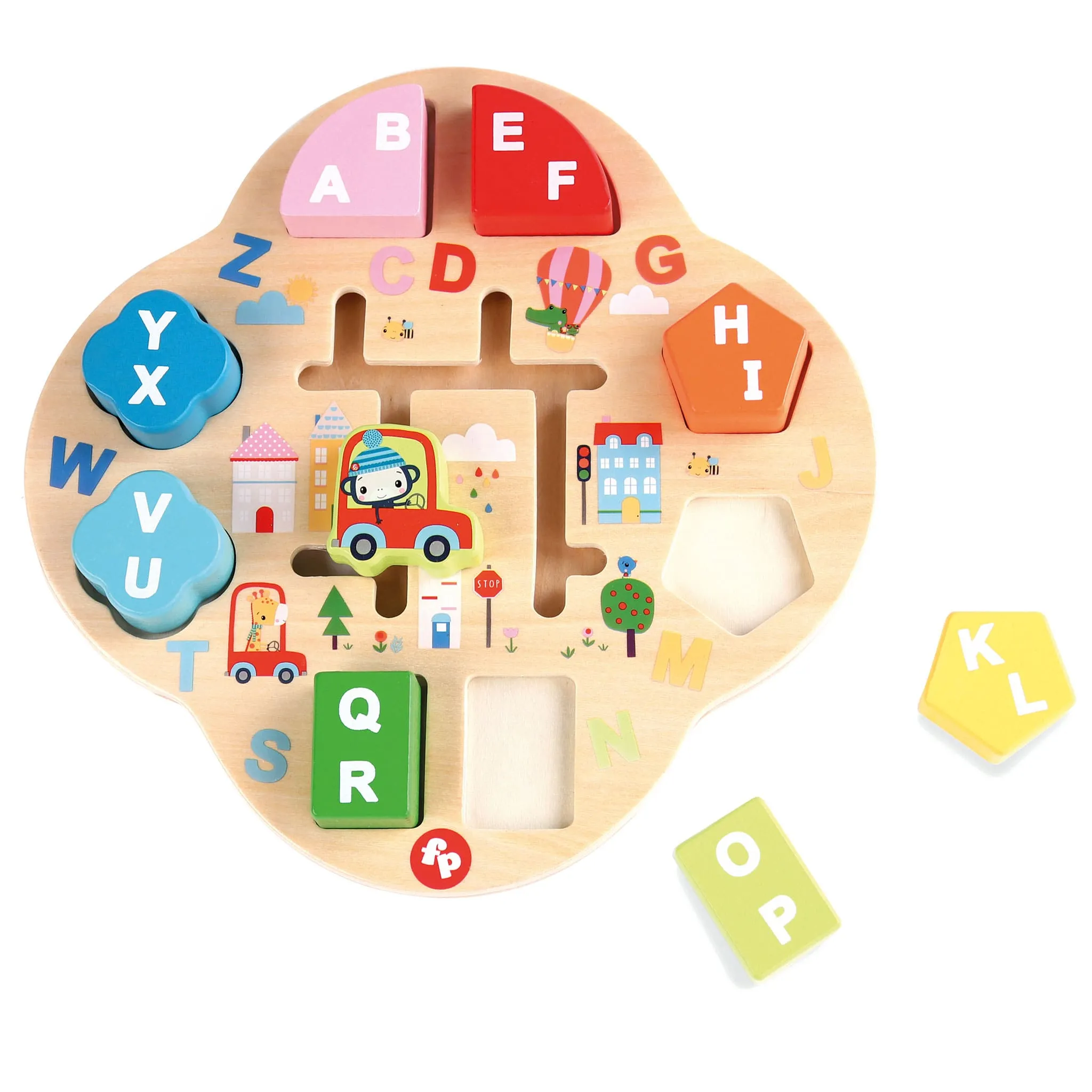 Fisher-Price Casse-Tête Bloc en Bois - Alphabet