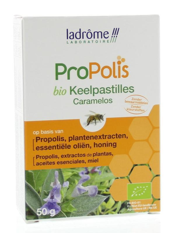La Drome Propolis keelpastille bio 50g
