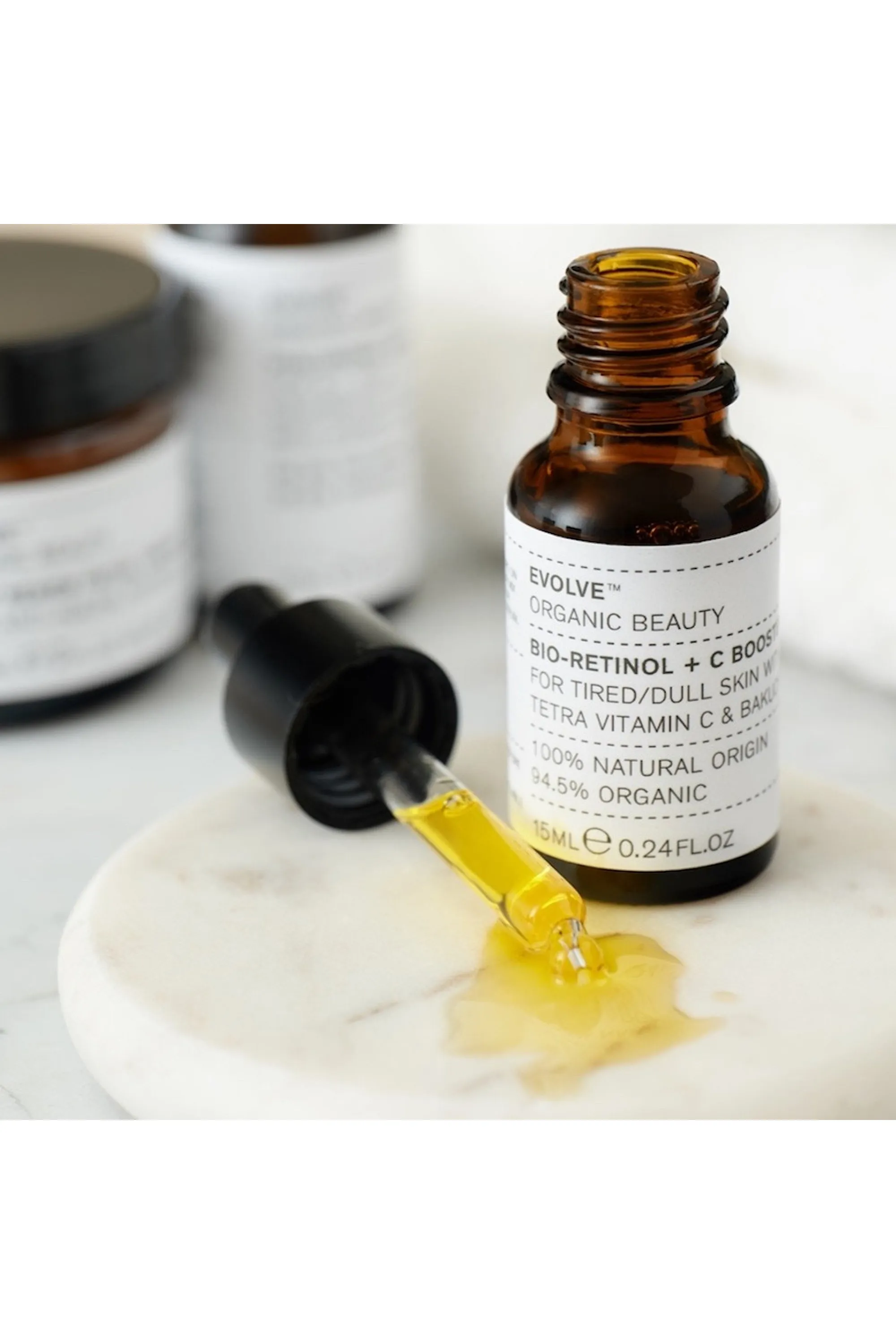 Evolve Beauty Huile visage éclat Bio-Retinol + C Booster-15 ml