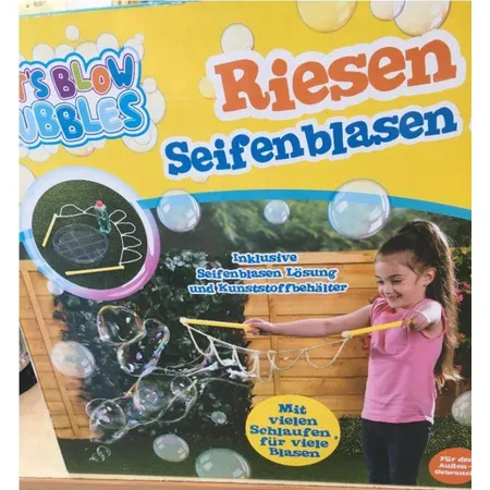 Woll Handel Riesen Seifenblasen Set mit vielen Schaufen für viele Blasen