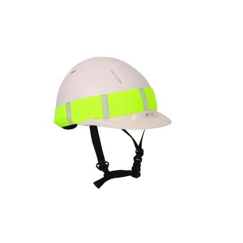 Fita refletora amarela para capacete de ciclismo