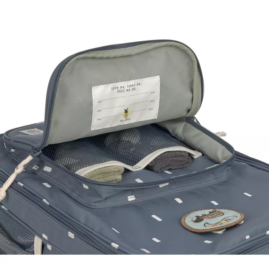 LÄSSIG Trolley Happy Prints midnight blue