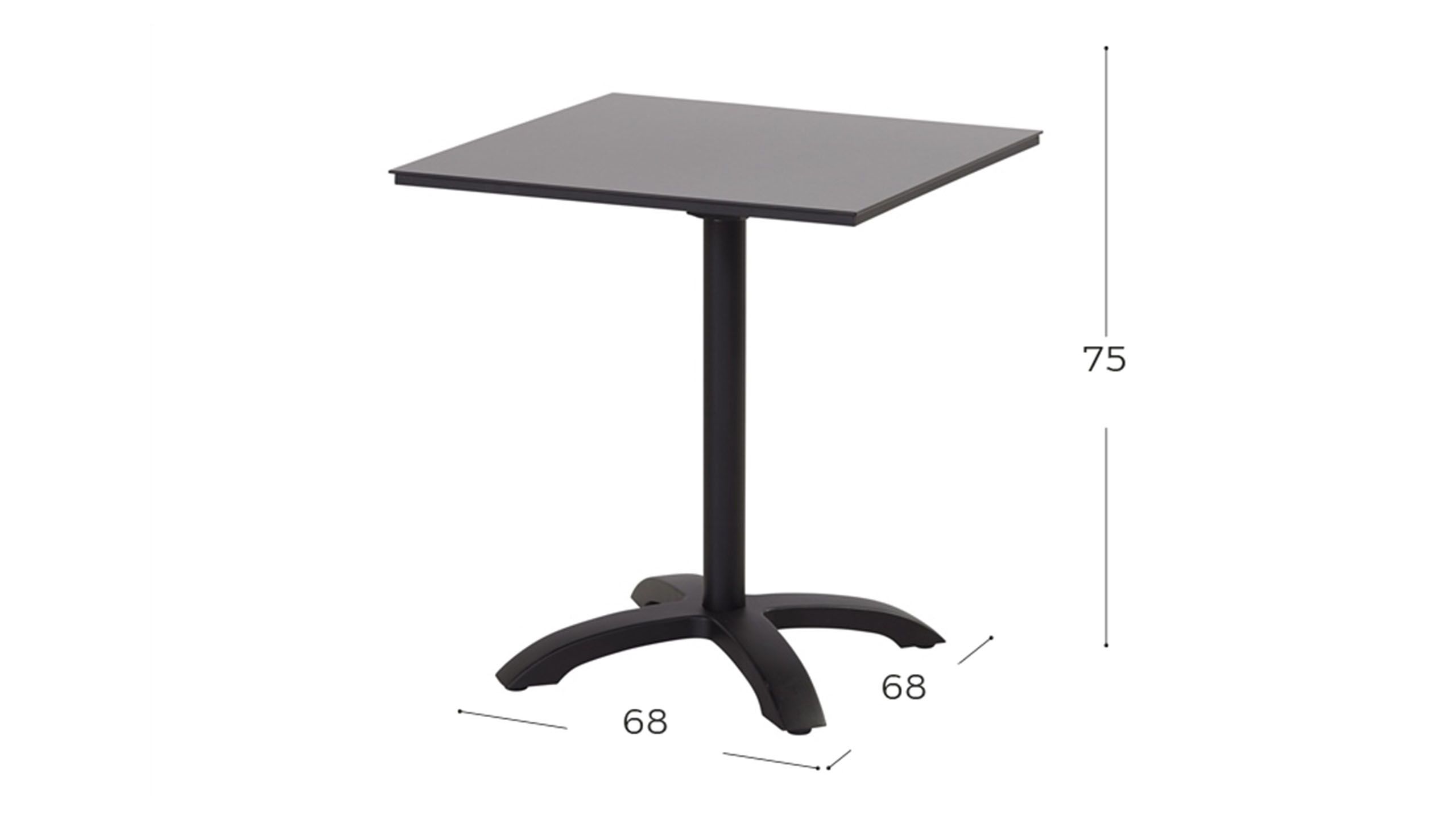 Bistrotafel Flip 65.918.108 Sophie B67 x D67 x H75 cm