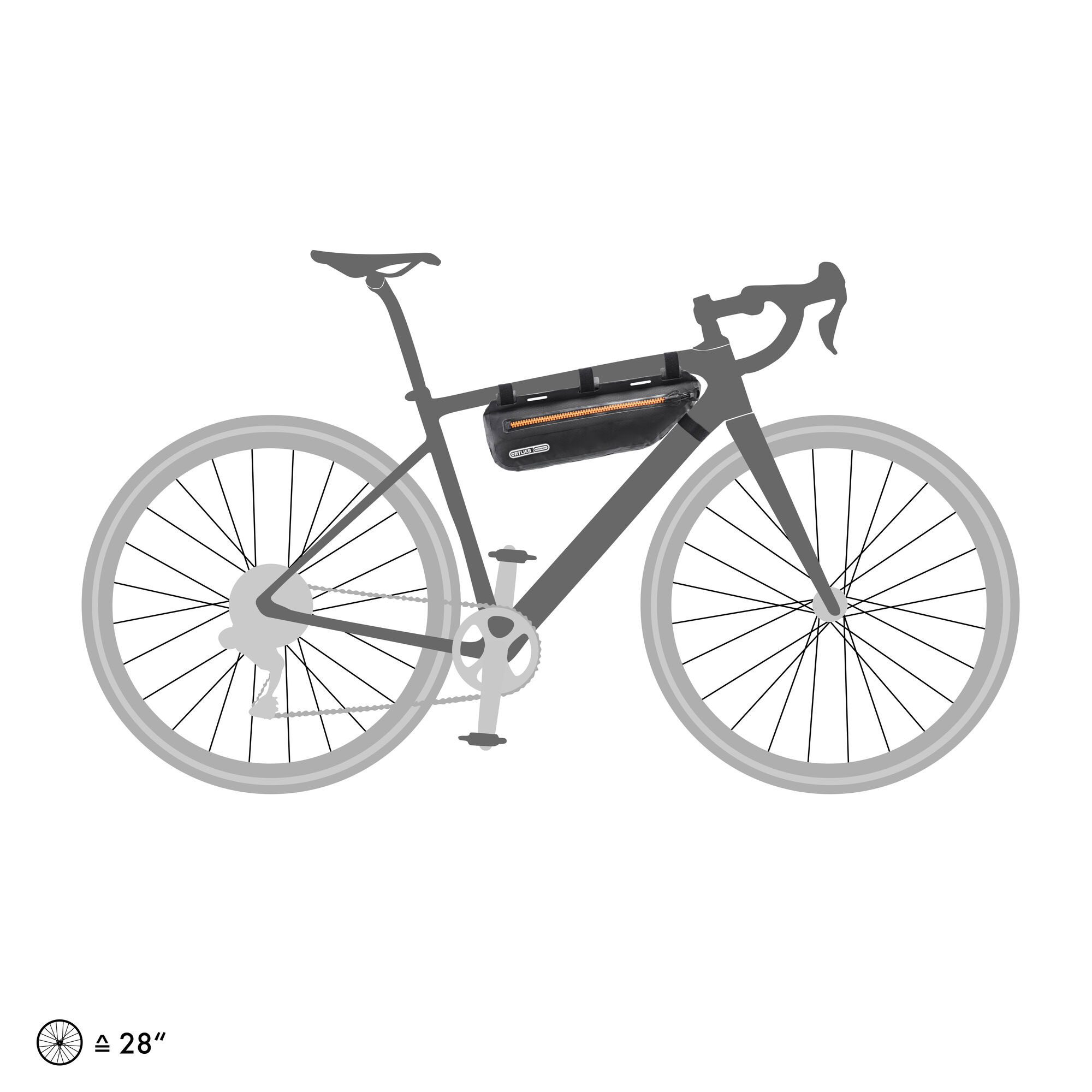 Ortlieb Frame-Pack Toptube 3l Rahmentasche schwarz