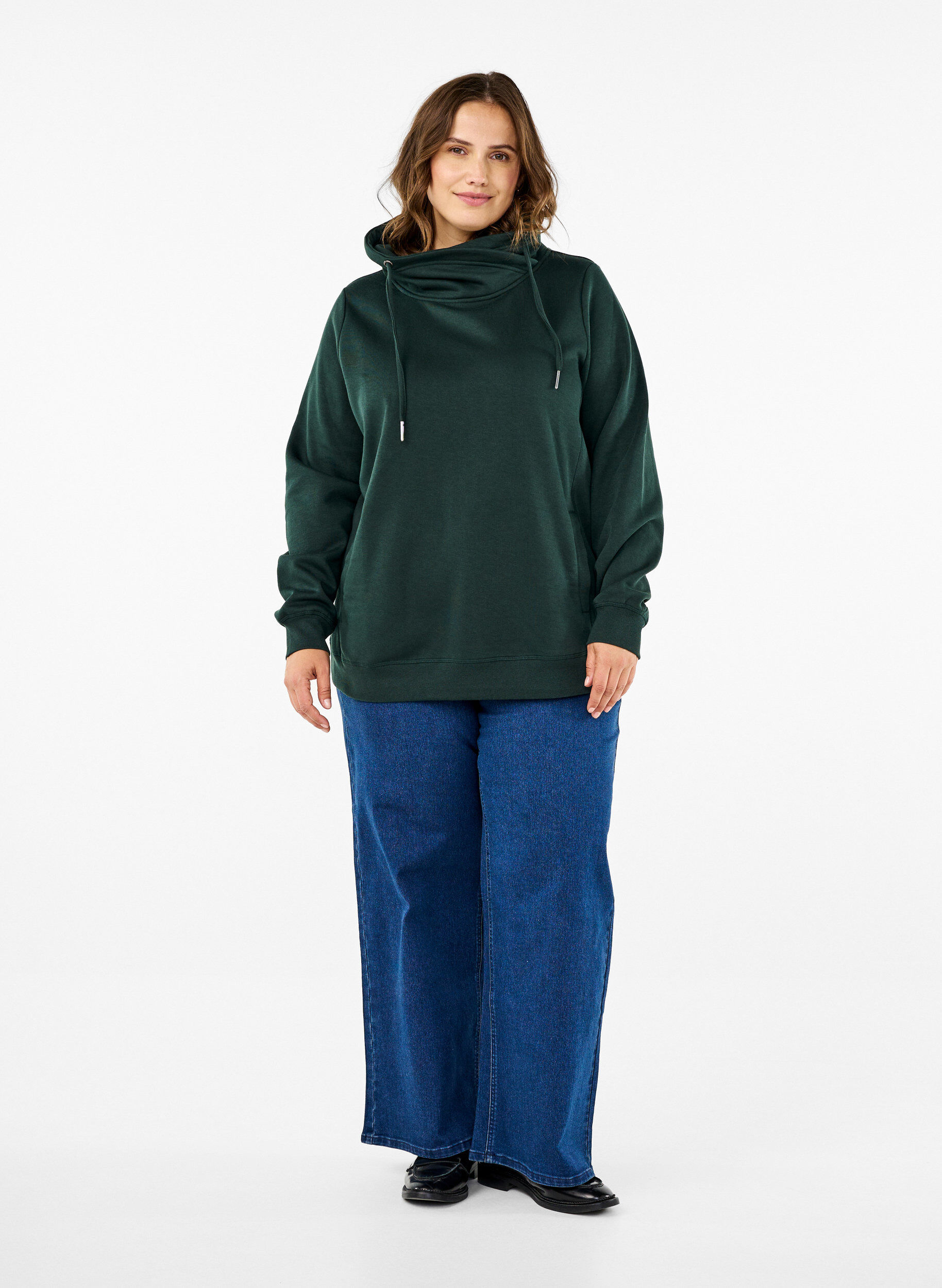 FLASH - Sweatshirt med høj krave